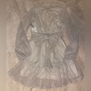 Cream and white Leopard/cheetah print dress NWT